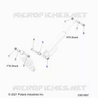 SUSPENSION, SHOCK MONTAGGIO, REAR SUSP.