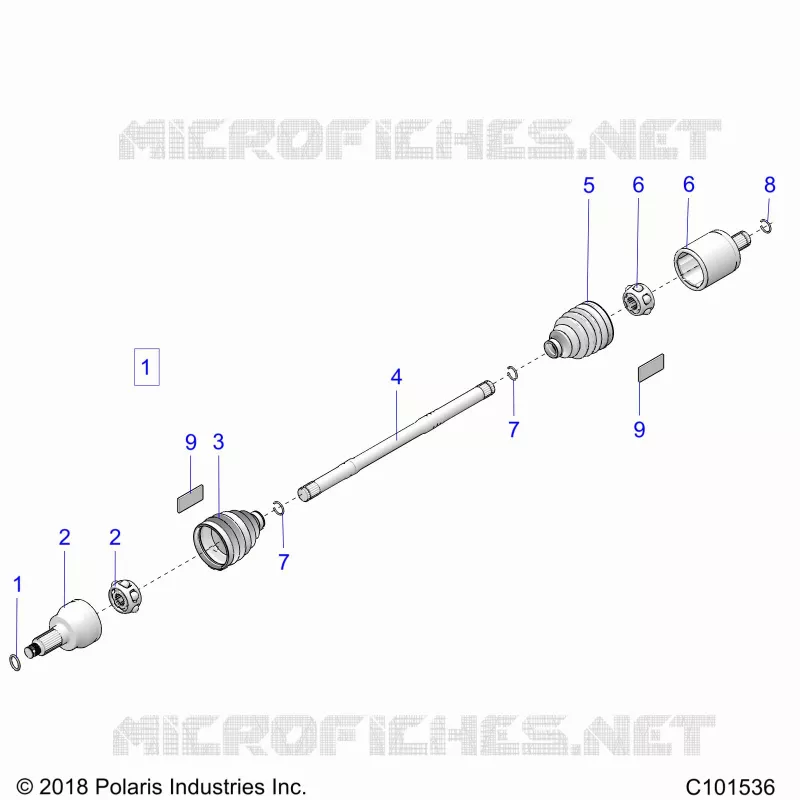 DRIVE TRAIN, TRANSMISSIONE ANTERIORE SHAFT