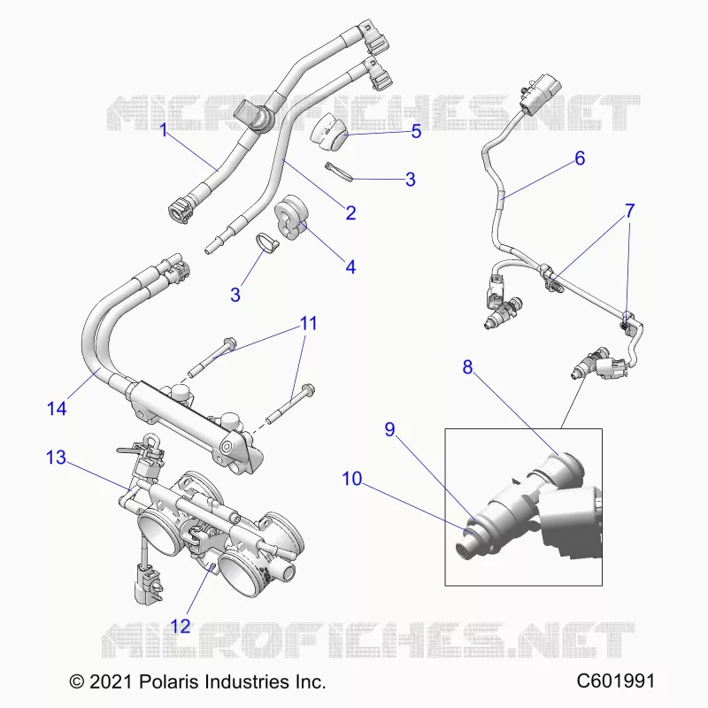 SISTEMA DI ALIMENTAZIONE CARBURANTE, RAIL, LINES AND THROTTLE BODY