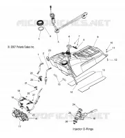 SISTEMA DI ALIMENTAZIONE CARBURANTE, CARBURANTE TANK ASM. and PUMP