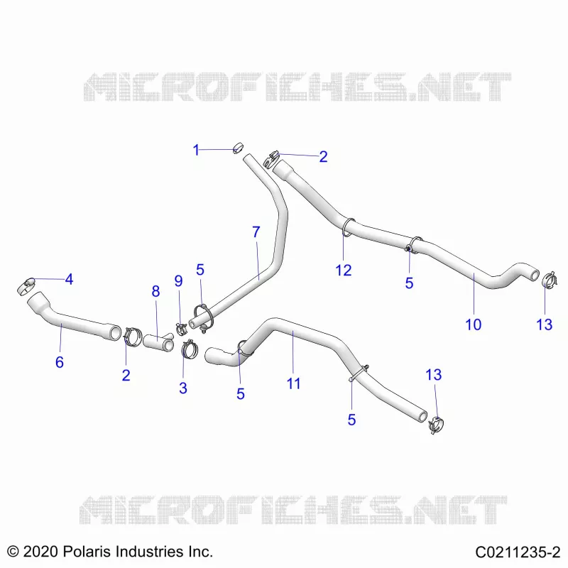 ENGINE, SISTEMA DI RAFFREDDAMENTO, HOSES