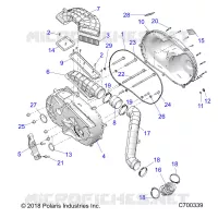 DRIVE TRAIN, COPERCHIO FRIZIONE AND DUCTING