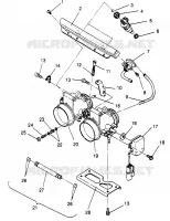 corpo farfallato 500 EFI SKS 0962574, 500 EFI RMK 0962974, and EUROPEAN 500 EF (4931983198C012)