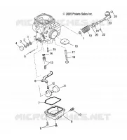 MOTORE, CARBURATORE LOWER