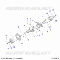 SOSPENSIONE POSTERIORE HUBS, CARRIER AND BRAKE DISC