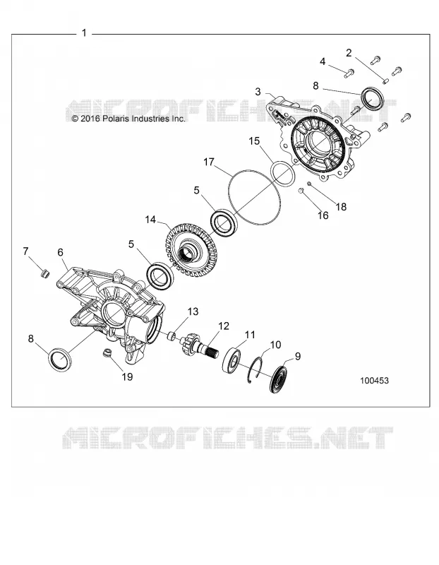 TRASMISSIONE, REAR GEARCASE INTERNALS