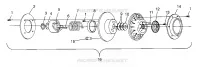 FRIZIONE DRIVEN 600 XC 0971776 and EUROPEAN 600 XC E971776 (4937933793B014)