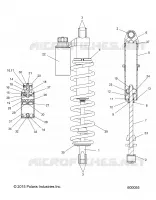 SUSPENSION, SHOCK, REAR TRACK, W/RES. (INTL ONLY)