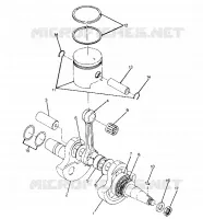 ALBERO MOTORE AND PISTON ASSEMBLY (4916351635044A)
