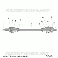 TRASMISSIONE, FRONT HALF SHAFT
