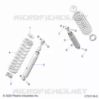 SUSPENSION, SHOCK ANTERIORE MOUNTING