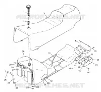 SEDILE   SERBATOIO DI GAS TRAIL TOURING 0982362 and EUROPEAN TRAIL TOURING E982362 (4942314231A006)