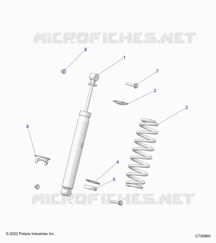SUSPENSION, REAR SHOCK MONTAGGIO