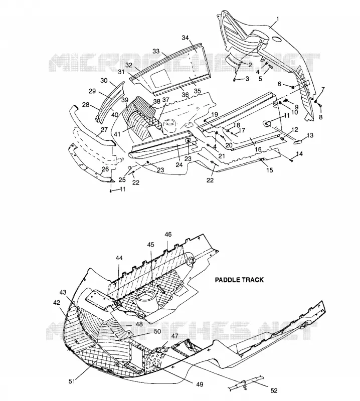 NOSEPAN MONTAGGIO 500 EFI 0952774, EFI SKS 0952574, EFI SKS PT 0952974, and (4929052905A010)