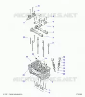ENGINE, TESTA CILINDRO AND VALVES