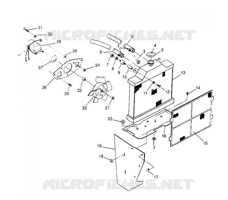 SISTEMA DI RAFFREDDAMENTO Sportsman 4x4 W958040 (4930403040A011)