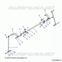 SUSPENSION, REAR BARRA DI STABILIZZAZIONE