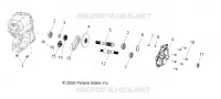 TRASMISSIONE, PRINCIPALE SCATOLA INGRANAGGI OUTPUT SHAFT