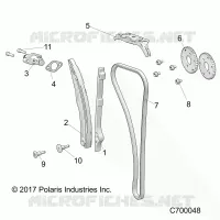CAM CATENA AND TENSIONER