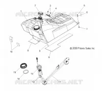 SISTEMA DI ALIMENTAZIONE CARBURANTE, CARBURANTE TANK ASM.