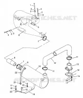 IMPIANTO DI SCARICO HURRICANE B974473 and Intl. HURRICANE I974473 (4941044104B005)