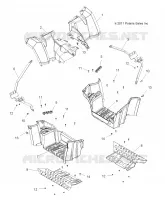 POSTERIORE CAB, FOOTWELLS AND SUPPORTS