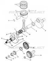 ALBERO MOTORE AND PISTONEE MAGNUM 4X4 W968144 AND SWEDISH MAGNUM 4X4 S968144 (4936053605D002)