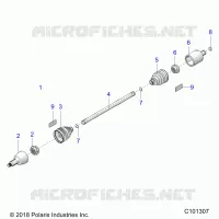 DRIVE TRAIN, ALBERO DI TRASMISSIONE, FRONT