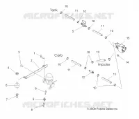 MOTORE, CARBURATORE MOUNTING AND CARBURANTE LINES