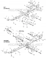 Guida di montaggio (SUSPENSION) XLT 0970756, XLT SKS 0970556, and XLT RMK 097095 (4937693769B013)