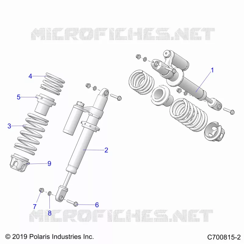 SUSPENSION, SHOCK ANTERIORE MOUNTING