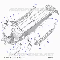 CHASSIS, PROTEZIONE FRIZIONE, FOOTRESTS, AND RUNNINGBOARDS