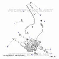 TRASMISSIONE, FRONT GEARCASE MOUNTING
