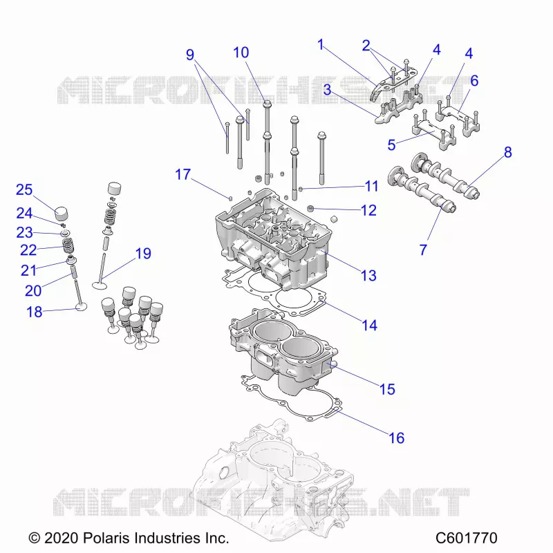 ENGINE, CYLINDER/TESTA CILINDRO ASM.