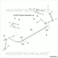 SUSPENSION, POSTERIORE STRUT STABILIZZATORE