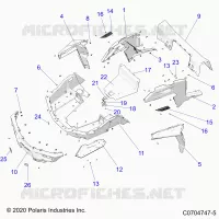 CARROZZERIA POSTERIORE RACK AND FENDERS
