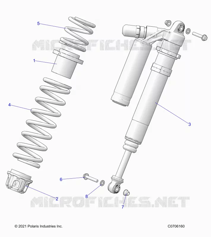 SUSPENSION, SHOCK ANTERIORE MOUNTING, DELUXE