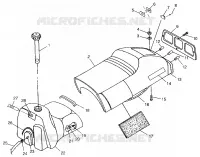 SEDILE   SERBATOIO DI GAS 700 XC 0971766 (4941814181A006)