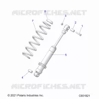 SUSPENSION, AMMORTIZZATORE POSTERIORE TRACK