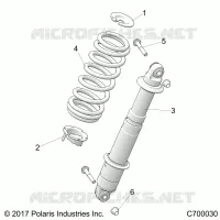 SUSPENSION, REAR SHOCK MONTAGGIO