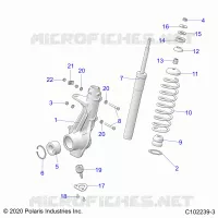 SUSPENSION, ANTERIORE MONTANTE