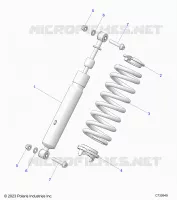 SUSPENSION, REAR SHOCK MONTAGGIO