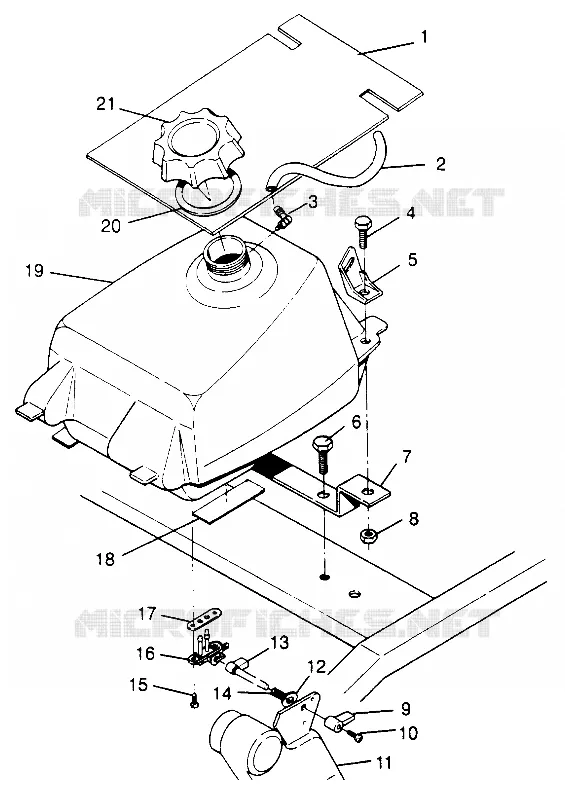 CARBURANTE TANK Trail Boss W968527 (4935883588A011)