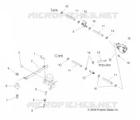 MOTORE, CARBURATORE MOUNTING AND CARBURANTE LINES