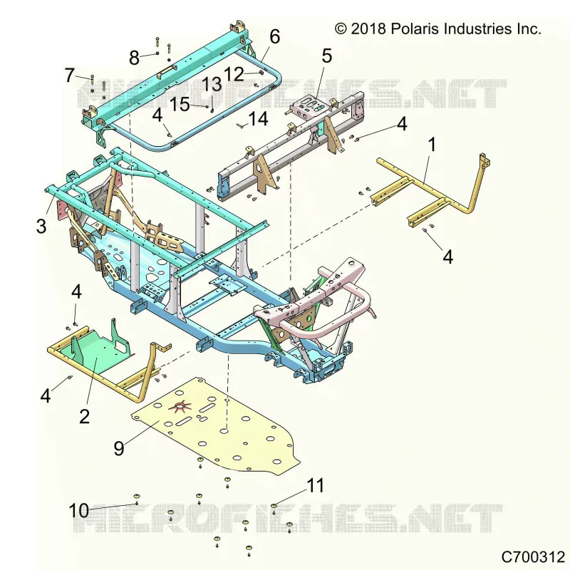 CHASSIS, TELAIO AND FRONT BUMPER