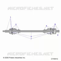TRASMISSIONE, FRONT HALF SHAFT