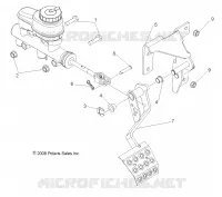 FRENOS, PEDAL and CILINDRO PRINCIPALE MOUNTING