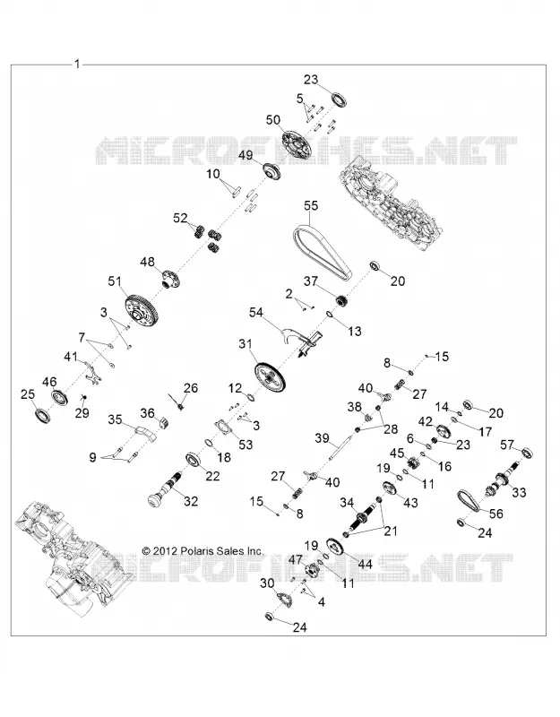 TRASMISSIONE, PRINCIPALE SCATOLA INGRANAGGI INTERNALS