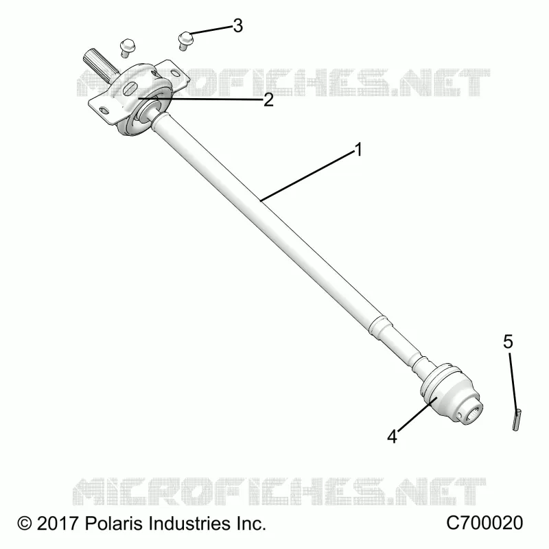 DRIVE TRAIN, FRONT PROP ALBERO