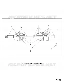 DRIVE TRAIN, TRANSMISSIONE ANTERIORE SHAFT